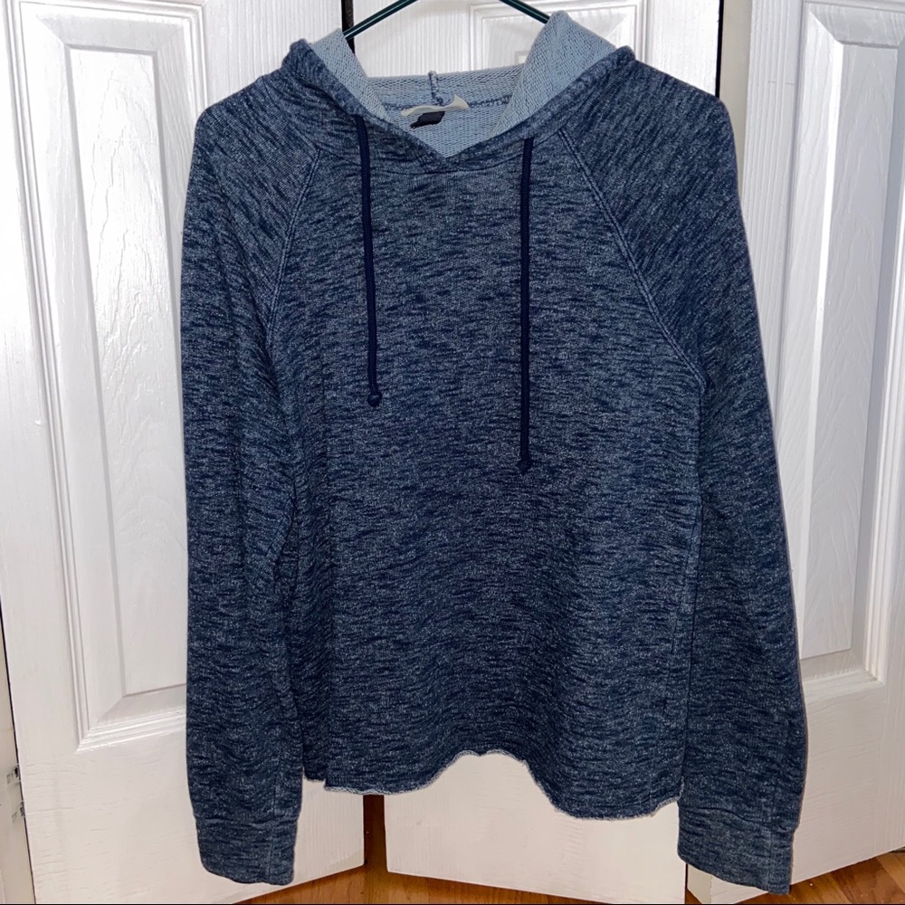 blue sweatshirt